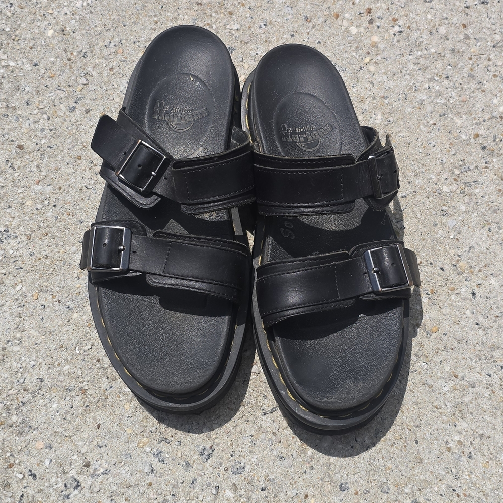 Dr. Martens Black Chunky Sandals